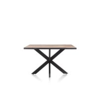 Avalox, eetkamertafel 140 x 98 cm - kleur driftwood - centrale poot