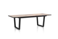 Avalox, table &agrave; rallonge 190 (+ 60) x 98 cm - couleur driftwood - V pied - Image 2