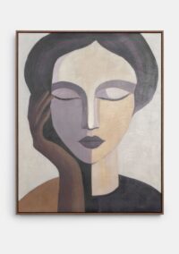 Monica tableau 80x100cm - Brun