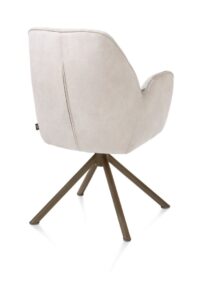 Bell, armstoel - steelbrown frame recht - draaibaar - pocket - combi Calabria/Vada - Kiezel - Afbeelding 3