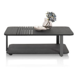 Pavie, table basse 110 x 60 cm + 1-niche (knock down) - castle black