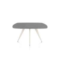 Saluti, eetkamertafel ovaal 150 x 105 cm. - 4 poot - cr&egrave;me - Antraciet