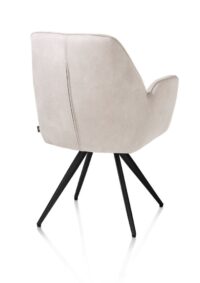 Bell, armstoel - zwart frame - pocket - stof Calabria - Kiezel - Afbeelding 3