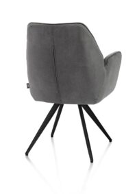 Bell, armstoel - zwart frame - pocket - combi Calabria/Vada - Antraciet - Afbeelding 3