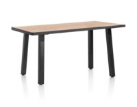 Avalox, bartafel 200 x 98 cm - kleur naturel - 4 poot - Afbeelding 2