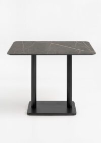 Brest table de bar marble onyx 120x75cm - Noir