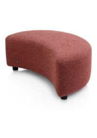 Cervos, poef/hocker bij fauteuil draaibaar groot - Afbeelding 2