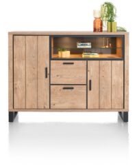 Pavarotti, dressette 160 cm - 2-deuren + 2-laden + 2-niches (+ LED)