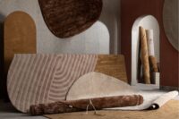 Timeless Winding karpet 160x230cm - Oker - Afbeelding 3