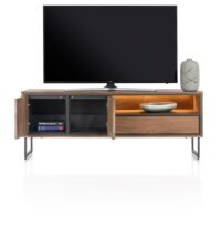 Trapani, lowboard 160 cm - 2-deuren + 1-lade + 1-niche (+ LED) - Afbeelding 3