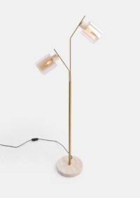 Pimmy vloerlamp 2*e27 - Beige
