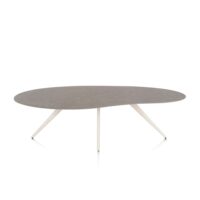 Saluti, eetkamertafel organisch 240 x 120 cm. - 4 poot - crème - Lava