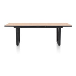 Avalox, uitschuiftafel 190 (+ 60) x 98 cm - kleur oak natural vintage - V poot