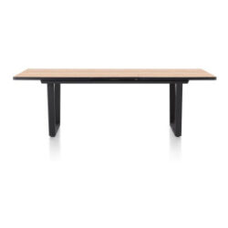 Avalox, table à rallonge 190 (+ 60) x 98 cm - couleur oak natural vintage - V pied