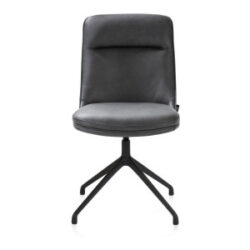 Mateo, chaise - pivotante - rough off black - Pala - Anthracite