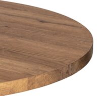 Brest table de bar vintage oak D80cm - Or - Image 3