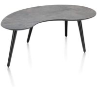 Maze, table basse 100 x 59 cm - forme haricot - hauteur 39 cm - Anthracite - Image 2
