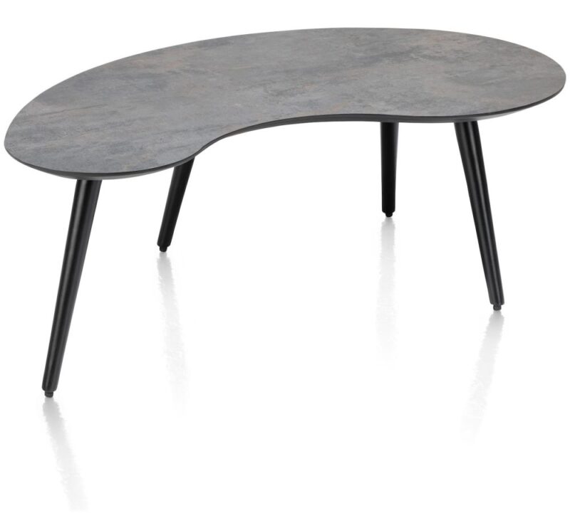 Maze, Table Basse 100 X 59 Cm - Forme Haricot - Hauteur 39 Cm - Anthracite - Image 2
