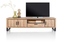 Pavarotti, lowboard 210 cm - 3-deuren + 1-lade + 1-niche (+ LED)