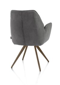 Bell, armstoel - steelbrown frame - pocket - stof Calabria - Antraciet - Afbeelding 3