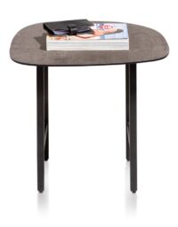 Fresno, table d\'appoint 45 x 45 cm - aspect beton HPL