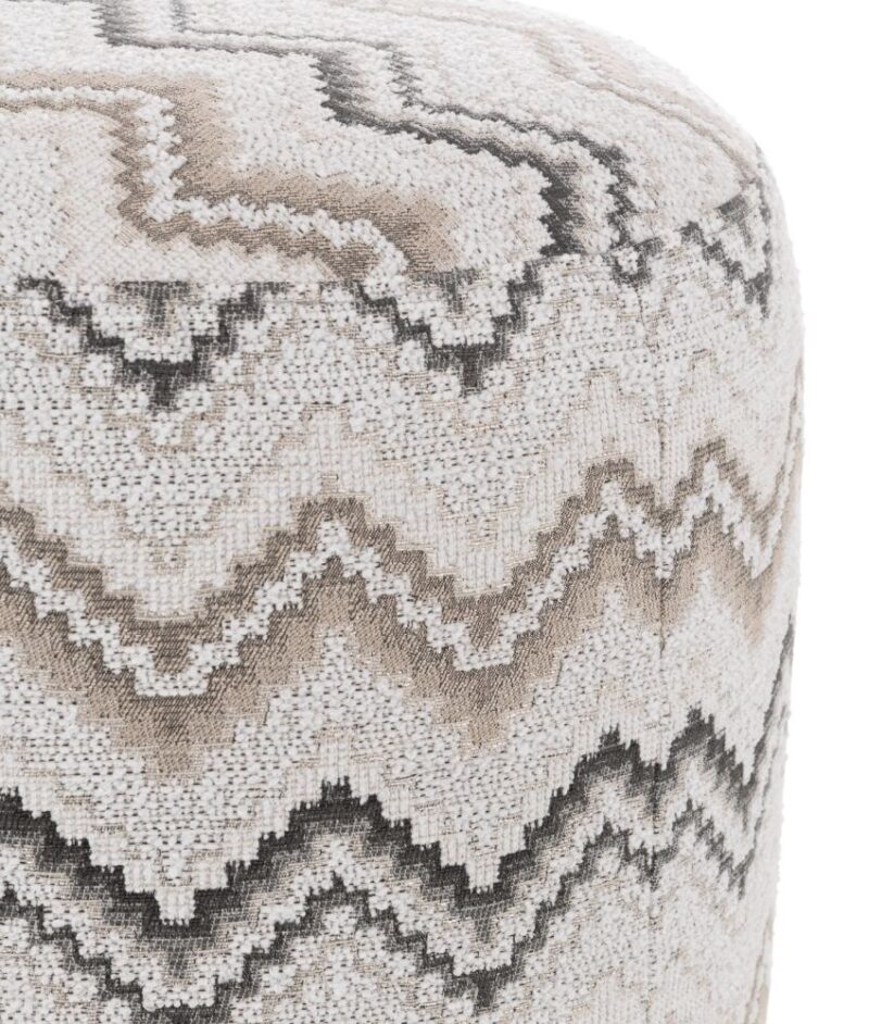 Beautiq - Lush Pouf - Ronde 42 Cm - Anthracite - Image 3