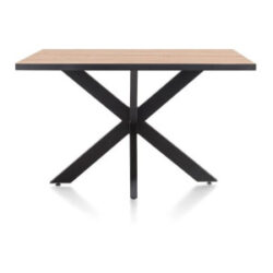 Avalox, table de bar 140 x 98 cm - couleur oak natural vintage - centrale pied