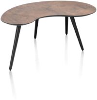 Maze, table basse 100 x 59 cm - forme haricot - hauteur 46 cm - Rouille - Image 2