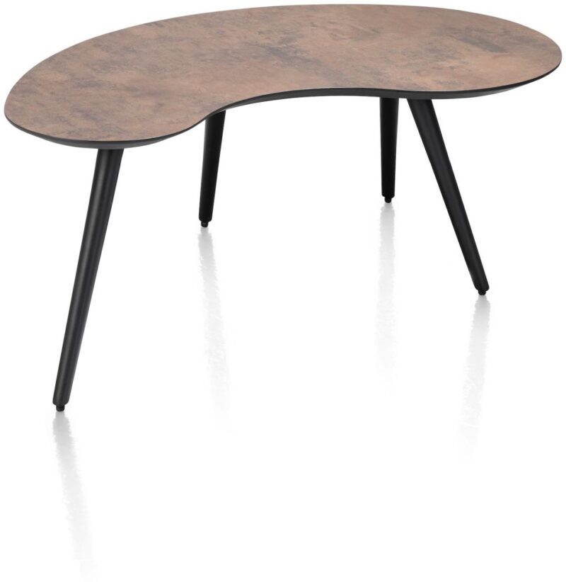Maze, Table Basse 100 X 59 Cm - Forme Haricot - Hauteur 46 Cm - Rouille - Image 2