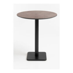 Brest table de bar stone rust D80cm - Noir