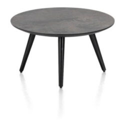 Maze, table basse ronde 60 cm - hauteur 32 cm - Anthracite