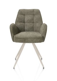 Bell, armstoel - creme frame - pocket - combi Calabria/Vada - mosgroen