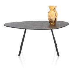 Montello, salontafel 94 x 49 cm. - hoogte 42 cm. - keramiek blad - zwart