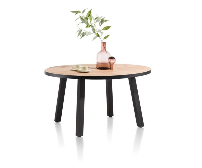 Avalox, Table Ronde 130 X 110 Cm - Couleur Natural - 4 Pied - Image 2
