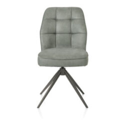 Bell, chaise - piétement graphite - pivotante - relax - confort ressorts - tissu Calabria - Olive