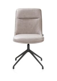 Mateo, chaise - pivotante - graphite - Pala - Gris clair