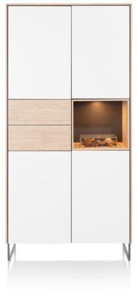 Lindfield, bergkast 100 cm. - 4-deuren + 2-laden + 1-niche (+ LED)