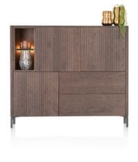 Trenton, dressette 153 cm - 3-deuren + 2-laden + 2-niches - Clay