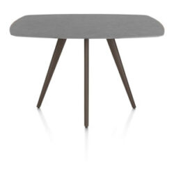 Saluti, table de bar ovale 150 x 105 cm. - 4 pieds - steelbrown - Anthracite