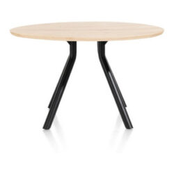 Arvada, table 125 cm. - ronde - pied central court - natural
