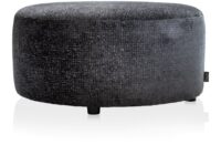 BeautiQ - Chic poef - rond 80 cm - Antraciet