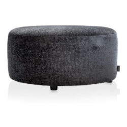 BeautiQ - Chic pouf - ronde 80 cm - Anthracite