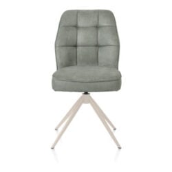 Bell, eetkamerstoel - creme frame - draaibaar - pocket - stof calabria - Olijf