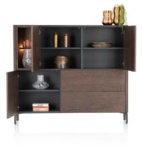 Trenton, dressette 153 cm - 3-deuren + 2-laden + 2-niches - Clay - Afbeelding 2