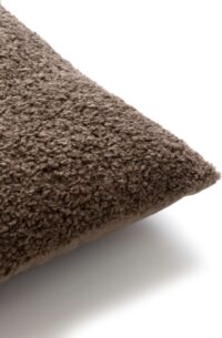 Teddy kussen 45x45cm - bruin - Afbeelding 3