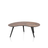 Maze, table basse 100 x 59 cm - forme haricot - hauteur 39 cm - Rouille