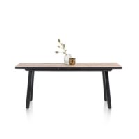 Avalox, table de bar &agrave; rallonge 190 (+ 60) x 98 cm - couleur driftwood - 4 pied