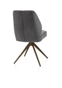 Bell, eetkamerstoel - steelbrown frame - draaibaar - pocket - stof calabria - Antraciet - Afbeelding 3