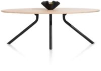 Arvada, table 250 x 110 cm. - ellipse - pied central long - natural - Image 2