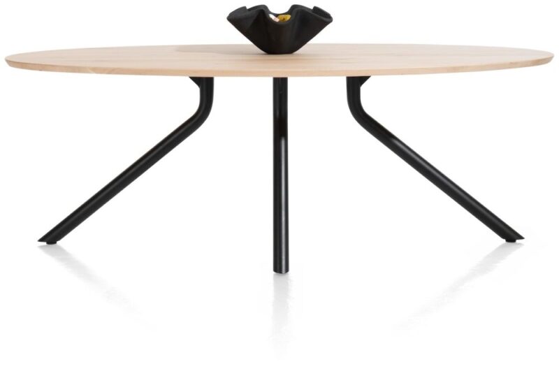 Arvada, Table 250 X 110 Cm. - Ellipse - Pied Central Long - Natural - Image 2